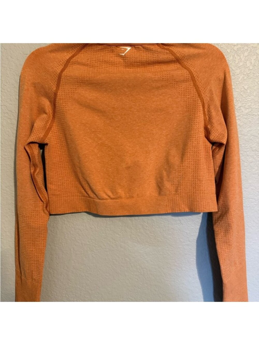 Women's Vibrant Orange Crop Top. Get your workout in this - Picture 3 of 5